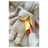 Peluche lapin coton bio - Blanc Polaire | MOONIE