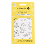 Tatouages éphémères à colorier - Animals | NAILMATIC