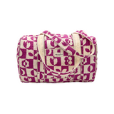 Sac de voyage Buddha - "Damier" Fuchsia | APACHES