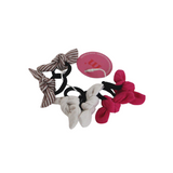Lot de 6 élastiques "Heidi Baby" - Fuchsia | MAHO