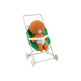 Mini poussette pour poupée - Striped Green | GOMMU