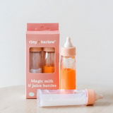 Duo de biberons magiques - Lait & Jus de fruit | TINY HARLOW