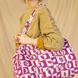Sac de voyage Buddha - "Damier" Fuchsia | APACHES