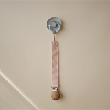 Lot de 2 attache tétines en lin - Blush/Cream | MUSHIE