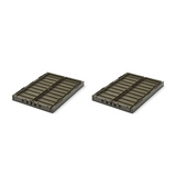 Lot de 2 boîtes de rangement "Weston" S - Army Brown | LIEWOOD