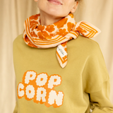 Big foulard Latika - "Flora Bold" Orange | APACHES
