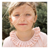 Haut anti-UV double volant "Coco" rose 7/8 ans | LES PETITS DORÉS