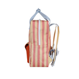 Sac à dos enfant "Enveloppe" - Stripes Coral Pink | STICKY LEMON