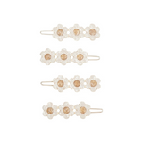 Lot de 4 barrettes - Daisy Enamel Prairie | MIMI & LULA