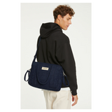 Sac à langer "Mini Darcy" - Denim Brut | RIVE DROITE