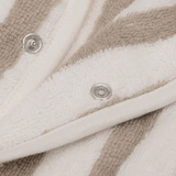 Peignoir éponge - Stripe Olive Green | JOLLEIN