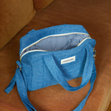 Sac à langer "Mini Darcy" - Denim clair | RIVE DROITE