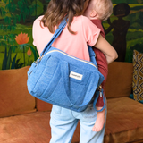 Sac à langer "Mini Darcy" - Denim clair | RIVE DROITE