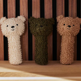 Hochet bouclette Teddy Bear - Biscuit | JOLLEIN
