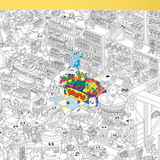 Poster géant à colorier - Super Market | OMY