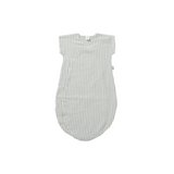 Gigoteuse d'été forme kimono gaze de coton rayé vert de gris | BB&Co
