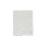 Couverture berceau - 75 x 100 cm - Franges Sea Green | JOLLEIN