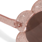 Lunettes de soleil 4-10 ans - Glitter Rose Fleur | KONGES SLOJD