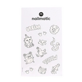 Tatouages éphémères à colorier - Animals | NAILMATIC