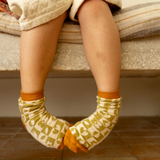 Chaussettes "Doce" - Damier Olive | APACHES