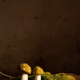 Champignon en feutrine "Dotty" Taille L - Pistache | MUSKHANE