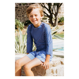 Maillot anti-uv - Les Petits Dorés | "Matelot" bleu mauve