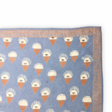 Small foulard Manika - "Sorbet" Denim | APACHES