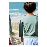 Haut de maillot de bain anti-uv "Matelot" - Kaki | LES PETITS DORÉS