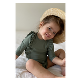 Maillot anti-UV - Les Petits Dorés | Body "Leone" kaki