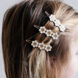 Lot de 4 barrettes - Daisy Enamel Prairie | MIMI & LULA