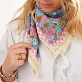 Foulard adulte "Amaia" - Turquoise | BONHEUR DU JOUR