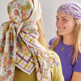 Foulard adulte "Magic" - Garden Violine | BONHEUR DU JOUR