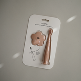 Brosse à dent d'apprentissage "Fleur" - Blush | MUSHIE