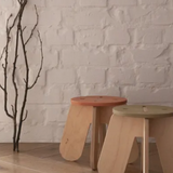Tabouret pour enfant bois - Terracotta | BABAI