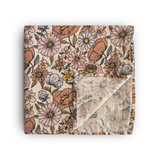 Grand lange coton bio - Retro Flower | MUSHIE