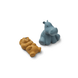 Lot de 2 jouets de bain Vikky - Safari Whale blue mix | LIEWOOD