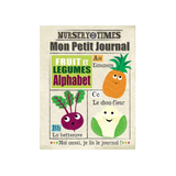 Mon Journal en tissu "Fruits et Légumes alphabet" | CRINKLY