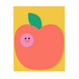Carte anniversaire dépliante + enveloppe " Pomme" | WRAP