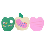 Carte anniversaire dépliante + enveloppe " Pomme" | WRAP