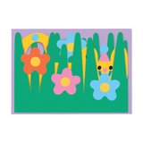 Carte anniversaire dépliante + enveloppe " Chat" | WRAP
