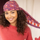 Big foulard Latika - "Cactus" Cherry | APACHES