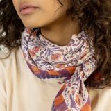 Big foulard Latika - "Cactus" Macadamia | APACHES
