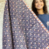 Big foulard Latika - "Cactus" Navy | APACHES