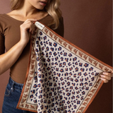 Small foulard Dupitta - "Felinda" Rust | APACHES