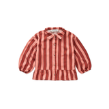 Blouse rayée Sproet & Sprout | Loose girls blouse - garnet