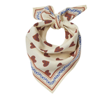 Foulard enfant "Coeur Sauvage" - Ecru | BONHEUR DU JOUR
