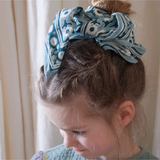 Foulard enfant "Isha" - Blue Green | BONHEUR DU JOUR