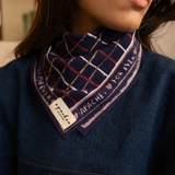 Foulard enfant Apaches Collections | Manika Cahier indigo