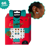 Christmas - Boucles d'oreilles autocollantes | OMY