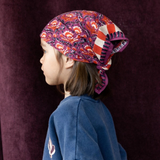 Small foulard Manika - "Cactus" Cherry | APACHES